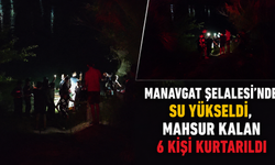 Manavgat Şelalesi'nde su yükseldi, mahsur kalan 6 kişi kurtarıldı