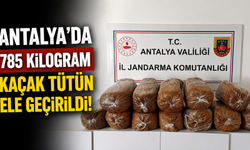 Antalya'da 785 kilogram kaçak tütün ele geçirildi