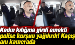Kadın kılığına girdi emekli polise kurşun yağdırdı! Kaçış anı kamerada
