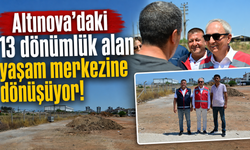 Altınova’daki 13 dönümlük alan yaşam merkezine dönüşüyor!