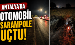 Antalya'da otomobil şarampole uçtu! 4 kişi yaralandı