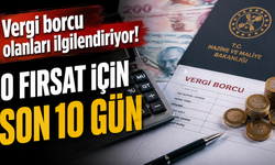 Vergi borcu olanları ilgilendiriyor: O fırsat için son 10 gün!