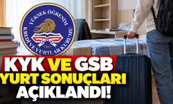 KYK ve GSB yurt sonuçları açıklandı!