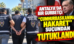 Antalya'da bir gurbetçi "Cumhurbaşkanına Hakaret" suçundan tutuklandı!
