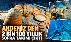 Akdeniz’den 2 bin 100 yıllık sofra takımı çıktı
