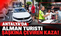Antalya’da Alman turisti şaşkına çeviren kaza!