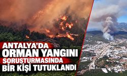 Antalya’da orman yangını soruşturmasında bir kişi tutuklandı