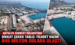Antalya Serbest Bölgesi’nde dikkat çeken tablo: Ticaret hacmi 845 milyon dolara ulaştı