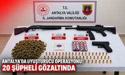 Antalya'da uyuşturucu operasyonu: 20 şüpheli gözaltında