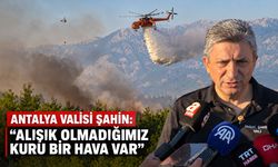 Antalya Valisi Şahin: "Alışık olmadığımız kuru bir hava var"