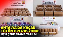 Antalya’da kaçak tütün operasyonu! Üç ilçede arama yapıldı