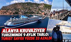 Alanya kruvaziyer turizminde 9 aylık tablo: Turist sayısı yüzde 33 azaldı