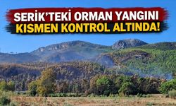 Serik’teki orman yangını kısmen kontrol altında: 160 hektar alan etkilendi