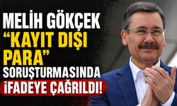 Melih Gökçek “kayıt dışı para” soruşturmasında ifadeye çağrıldı!