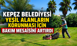 Kepez Belediyesi yeşil alanların korunması için bakım mesaisini artırdı