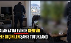 Alanya'da evinde kenevir ele geçirilen şahıs tutuklandı