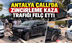 Antalya Çallı'da zincirleme kaza trafiği felç etti