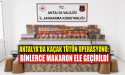 Antalya'da kaçak tütün operasyonu: Binlerce makaron ele geçirildi