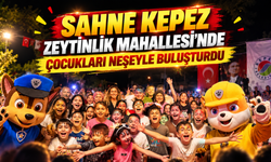 Sahne Kepez Zeytinlik Mahallesi'nde çocukları neşeyle buluşturdu