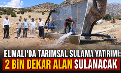 Elmalı'da tarımsal sulama yatırımı: 2 bin dekar alan sulanacak