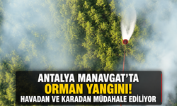 Antalya Manavgat'ta orman yangını! Havadan ve karadan müdahale ediliyor