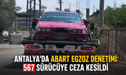 Antalya'da abart egzoz denetimi: 567 sürücüye ceza kesildi