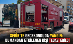 Serik'te gecekonduda yangın! Dumandan etkilenen kişi tedavi edildi