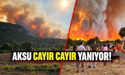 Aksu cayır cayır yanıyor!