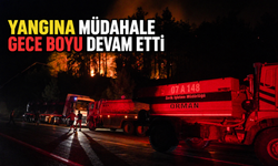 Yangına gece boyu müdahale devam etti