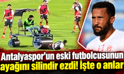 Antalyaspor'un eski futbolcusunun ayağını silindir ezdi! İşte o anlar