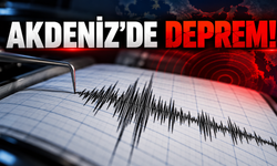 Akdeniz’de 3,7 büyüklüğünde deprem!
