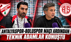 Antalyaspor-Boluspor maçı ardından teknik adamlar konuştu