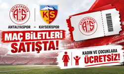 Antalyaspor-Kayserispor maç biletleri satışta: Kadın ve çocuklara ücretsiz!