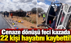 Cenaze dönüşü feci kazada 22 kişi hayatını kaybetti!