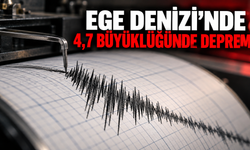 Ege Denizi’nde 4,7 büyüklüğünde deprem!
