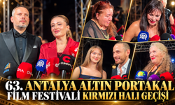 63. Antalya Altın Portakal Film Festivali kırmızı halı geçişi