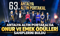 Antalya Altın Portakal 'da onur ve emek ödülleri sahiplerini buldu