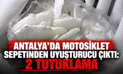Antalya’da motosiklet sepetinden uyuşturucu çıktı: 2 tutuklama