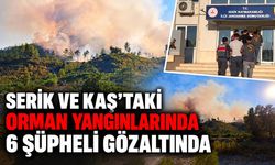 Serik ve Kaş’taki yangınların kasten çıkarıldığı belirlendi: 6 şüpheli gözaltında