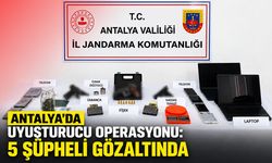 Antalya'da uyuşturucu operasyonu: 5 şüpheli gözaltında