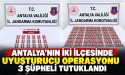 Antalya’nın iki ilçesinde uyuşturucu operasyonu: 3 şüpheli tutuklandı