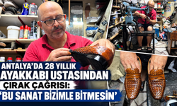 Antalya'da 28 yıllık ayakkabı ustasından çırak çağrısı: “Bu sanat bizimle bitmesin”