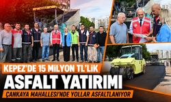 Kepez’de 15 milyon TL’lik asfalt yatırımı: Çankaya Mahallesi’nde yollar yenileniyor
