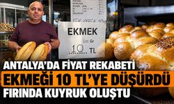Antalya'da 'fiyat rekabeti' ekmeği 10 TL'ye düşürdü: Fırında kuyruk oluştu