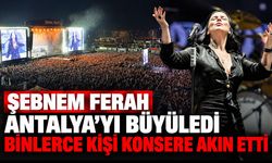 Şebnem Ferah Antalya’yı büyüledi: Binlerce kişi konsere akın etti