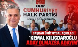 Muratpaşa Belediye Başkanı Uysal açıkladı: "Kemal Kılıçdaroğlu aday olmazsa adayım"