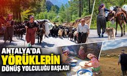 Antalya'da Yörüklerin dönüş yolculuğu başladı