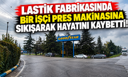 Lastik fabrikasında bir işçi pres makinasına sıkışarak hayatını kaybetti!