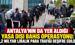 Antalya’nın da yer aldığı yasa dışı bahis operasyonu: 1,2 milyar liralık para trafiği deşifre edildi