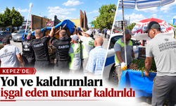Kepez’de yol ve kaldırımları işgal eden unsurlar kaldırıldı